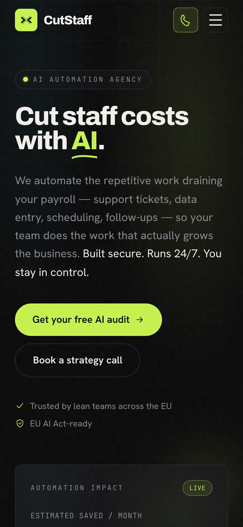 CutStaff на телефон